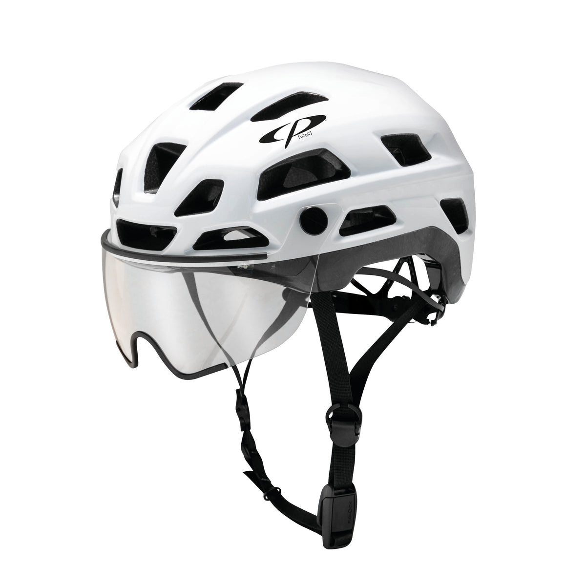 CP Cylite Bike, Velo Helm mit Visier - white