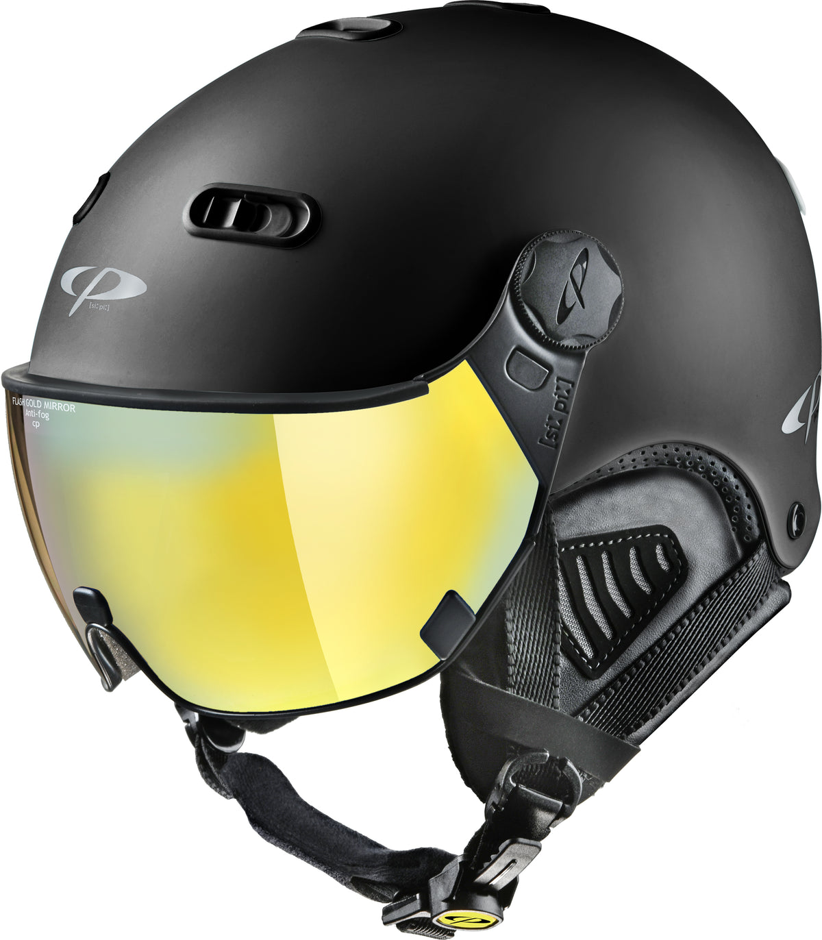 CP Carachillo Skihelm mit Visier in Black - single lens