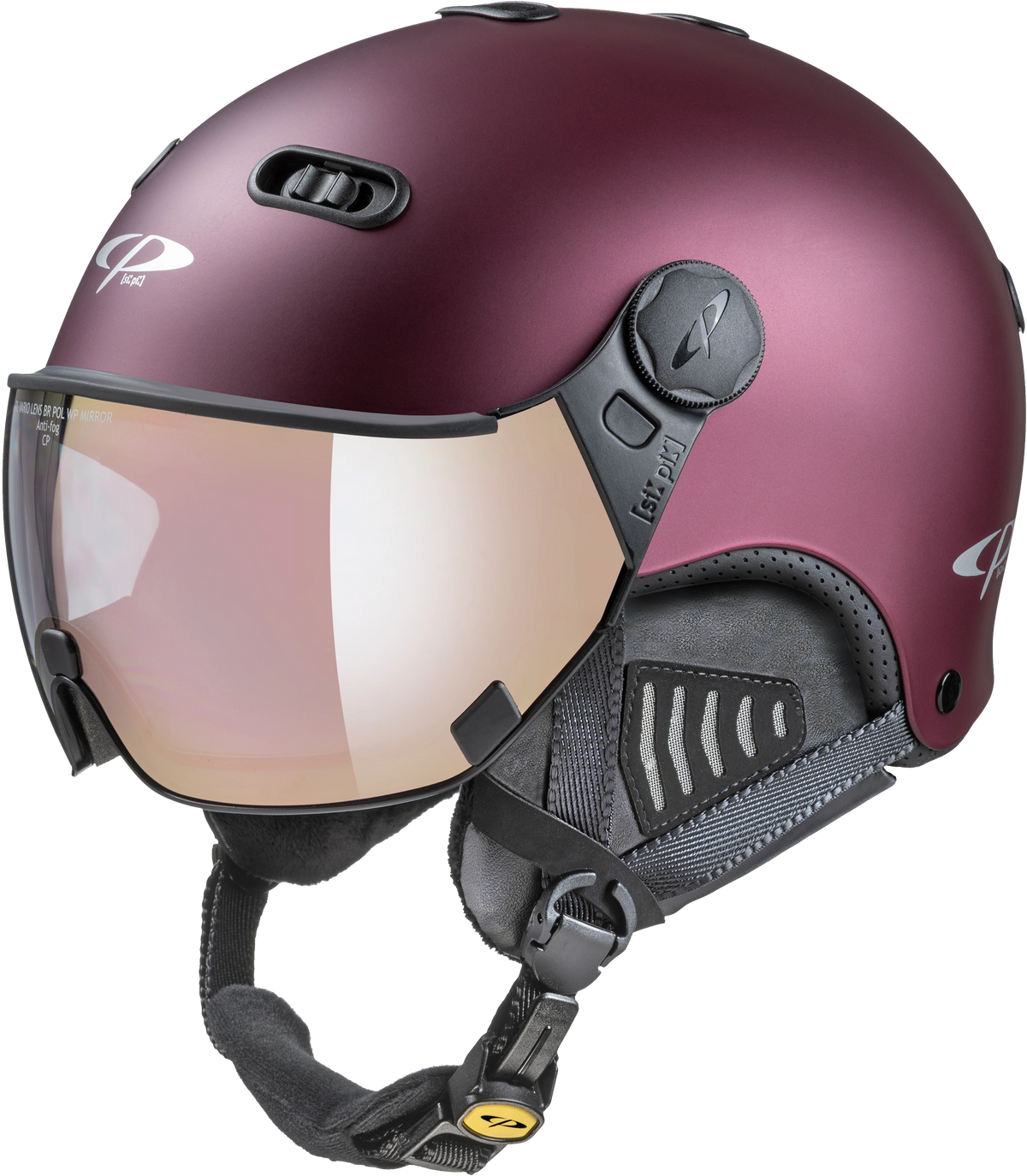 CP Carachillo Skihelm mit Visier in Purple - polarised