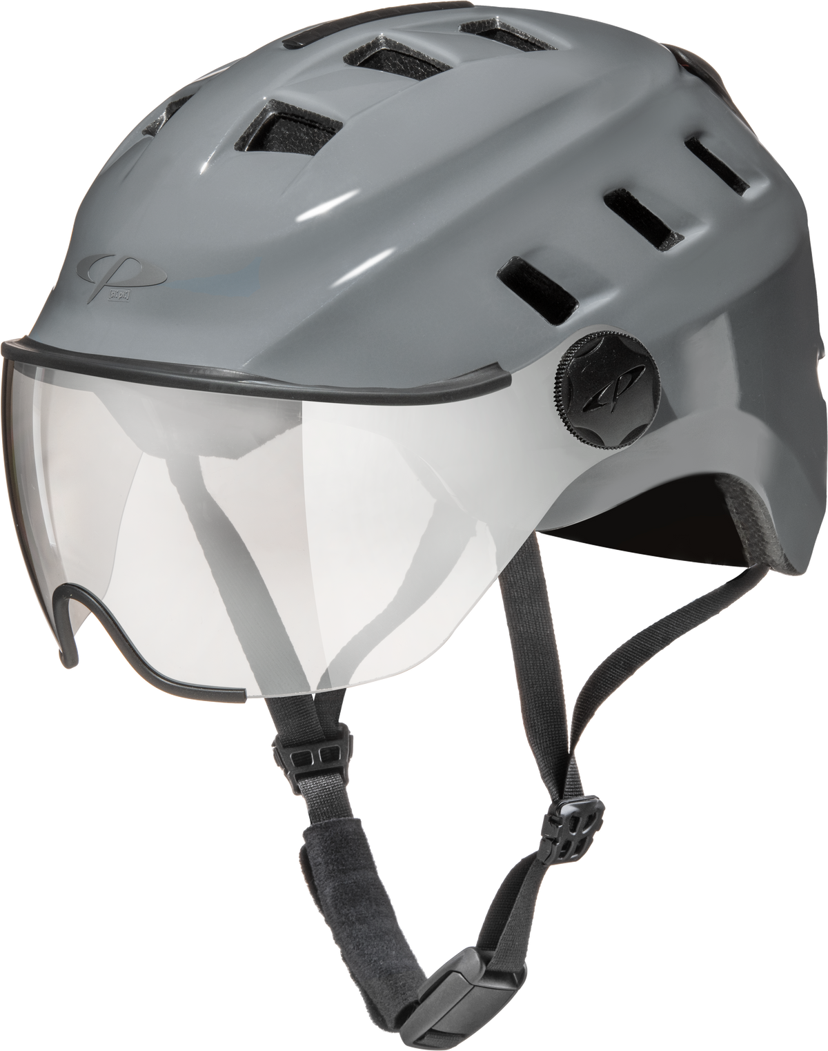 CP Chimo Bike, Velo Helm mit Visier - grey