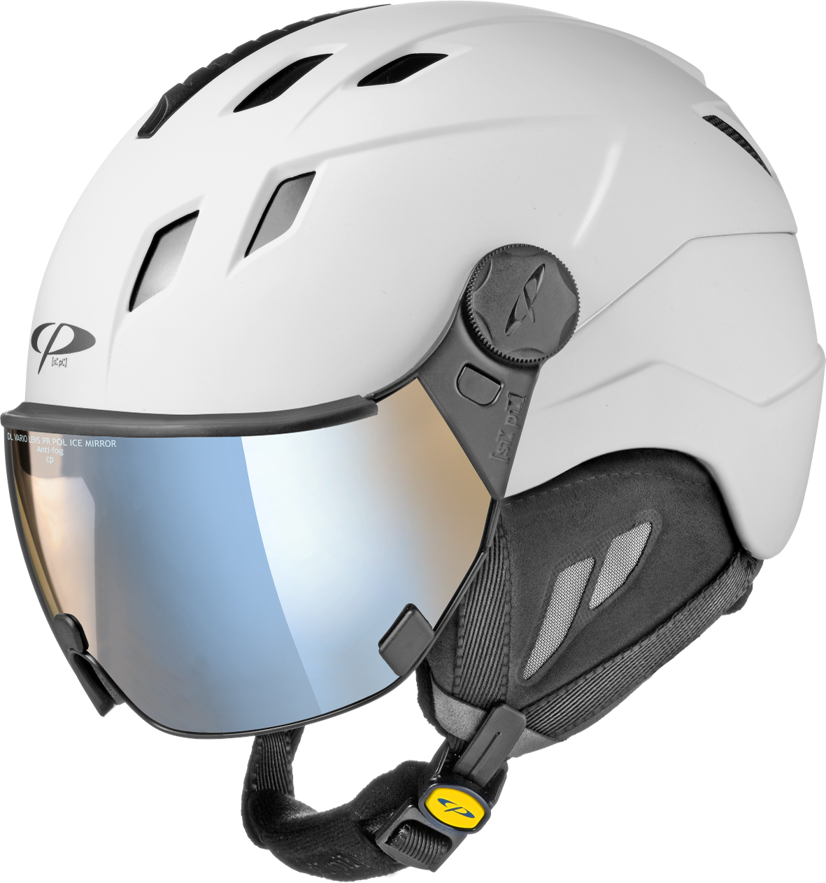 CP Corao+ Skihelm mit Visier in white - Polarised 25-26