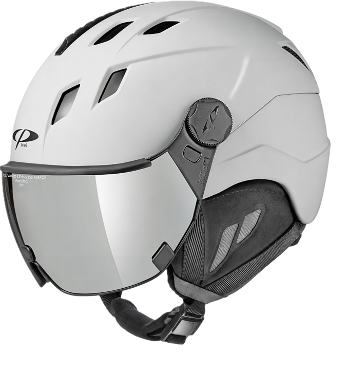 CP Corao+ Skihelm mit Visier in Lightgrey - Photochromic