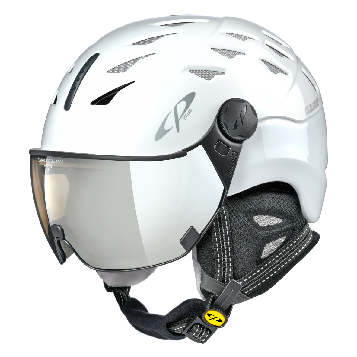 CP Cuma Skihelm mit Visier in white - photochromic