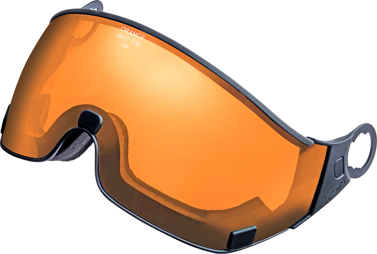 cp single lens visier - orange - black frame 1.6