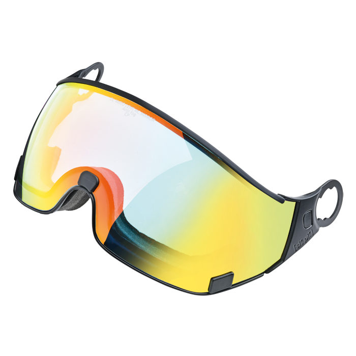 cp photochromic visier - multicolor mirror - black frame