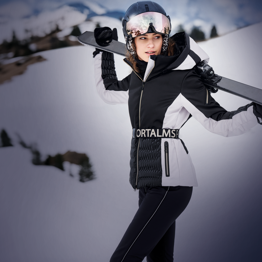 CP Coya+ Leo Skihelm mit Visier in Black Sparkling Emotion
