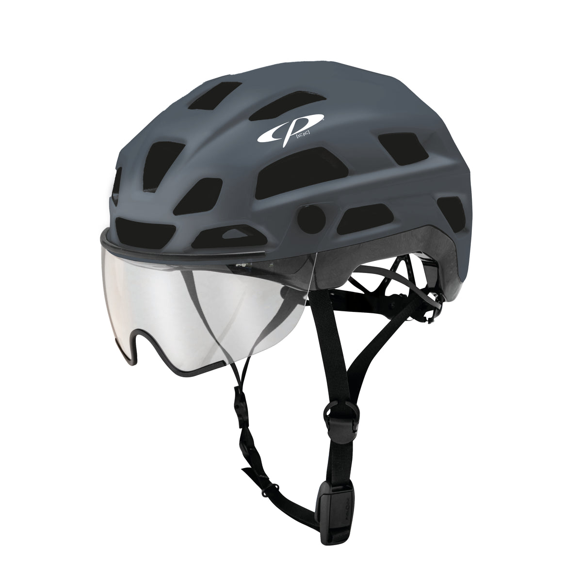 CP Cylite Bike, Velo Helm mit Visier - grey