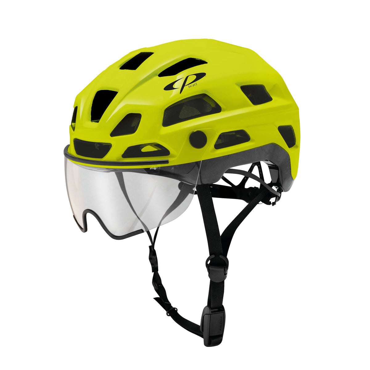 CP Cylite Bike, Velo Helm mit Visier - yellow