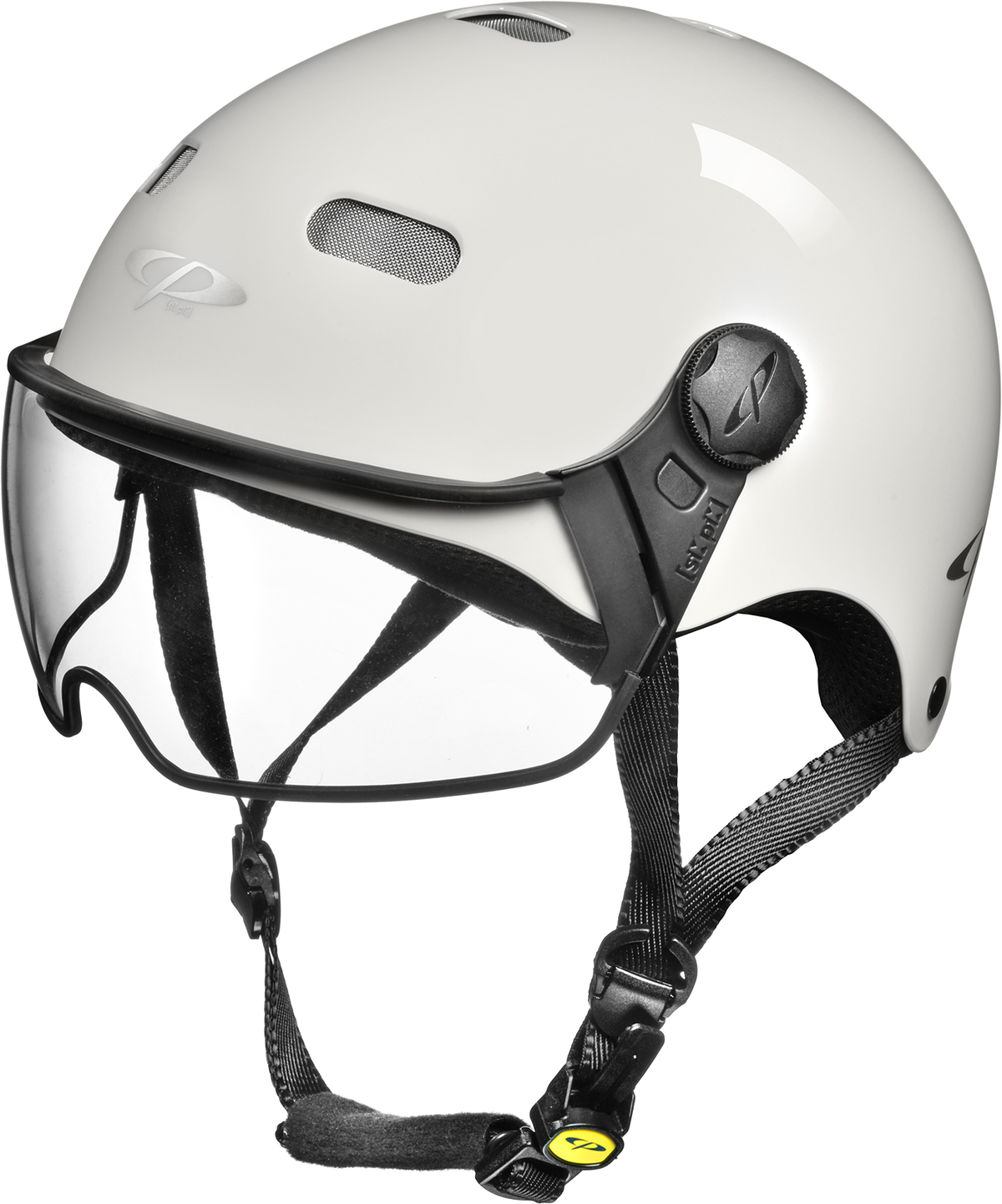 CP Carachillo Urban Bike, Velo Helm mit Visier - white