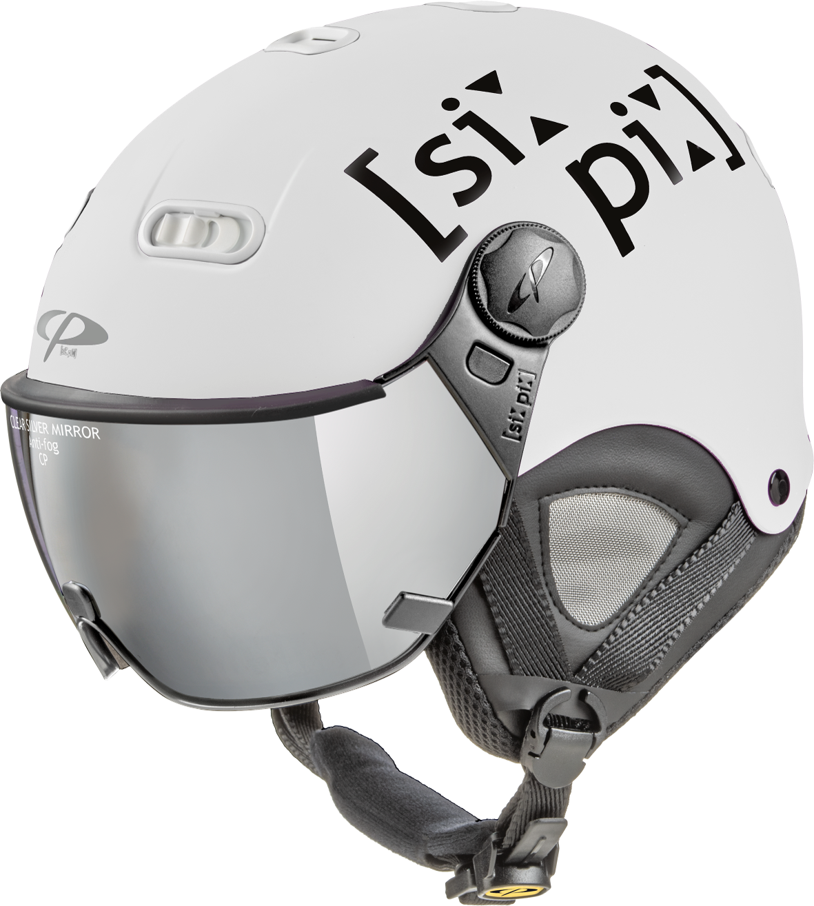CP Carachillo XS Skihelm mit Visier in white