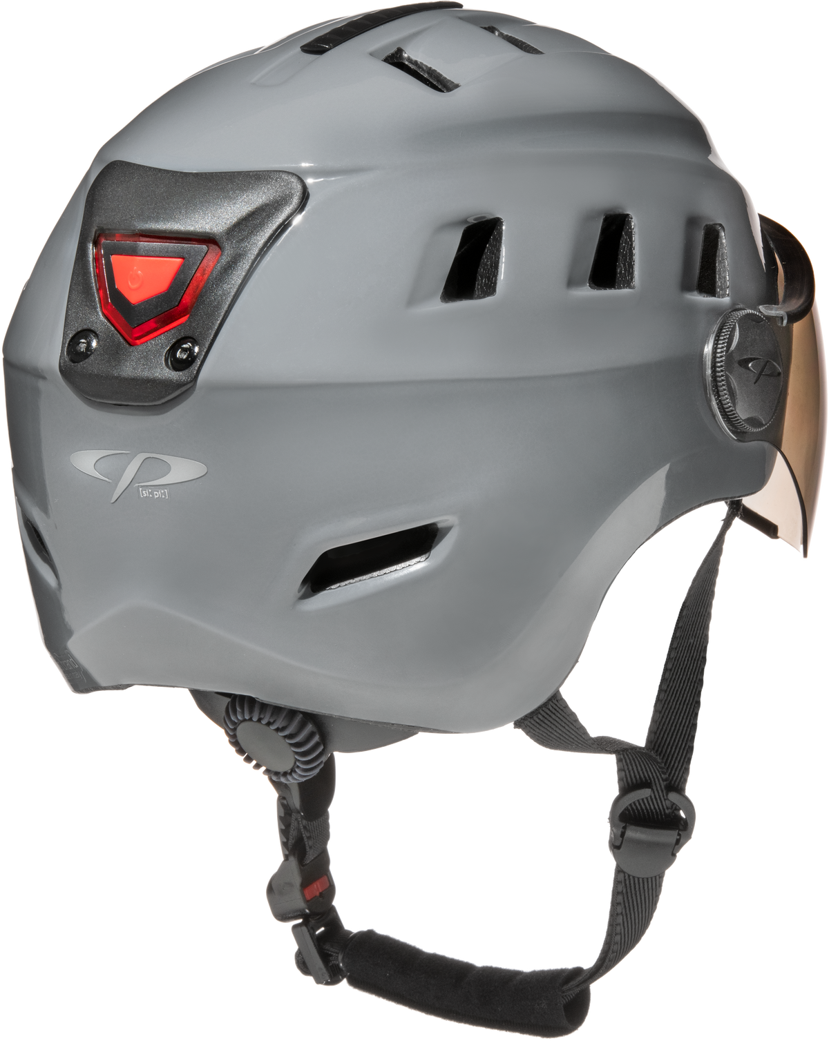 CP Chimo Bike, Velo Helm mit Visier - grey rear