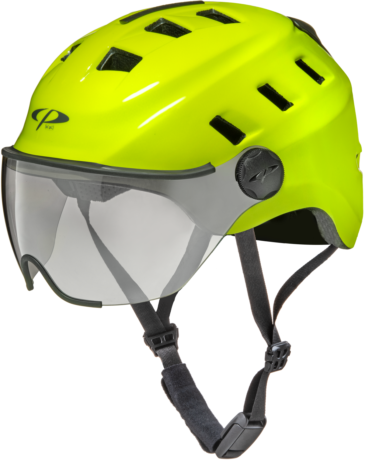 CP Chimo Bike, Velo Helm mit Visier - yellow 2
