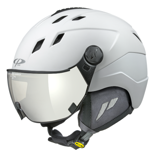 CP Corao+ Skihelm mit Visier in white - photochromic 25-26
