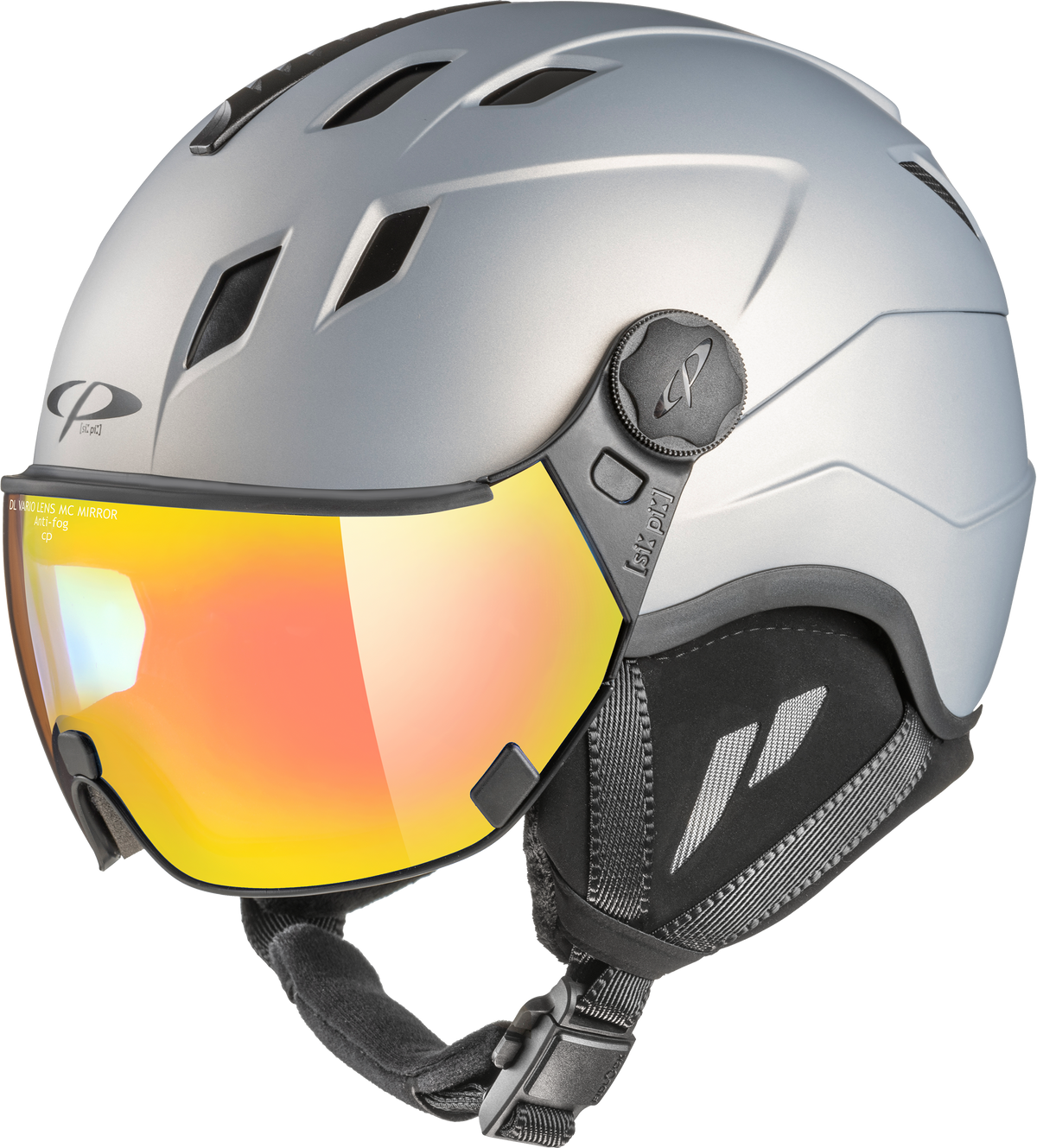 CP Corao+ Skihelm mit Visier in silver - Photochromic 25-26