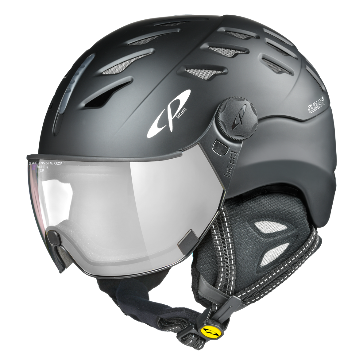CP Cuma Skihelm mit Visier in black  - photochromic