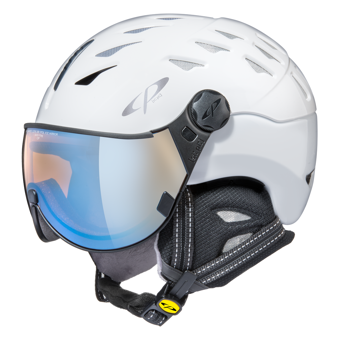 CP Cuma Skihelm mit Visier in white  - polarised