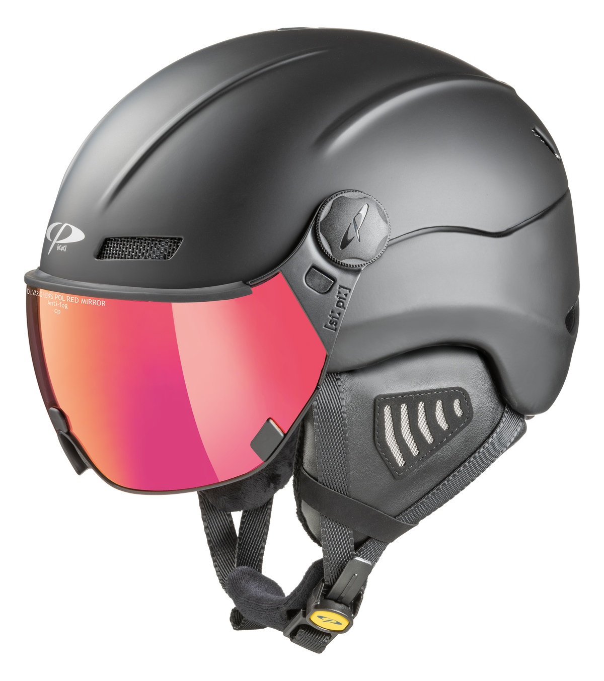 CP New Camurai Skihelm mit Visier in Black
