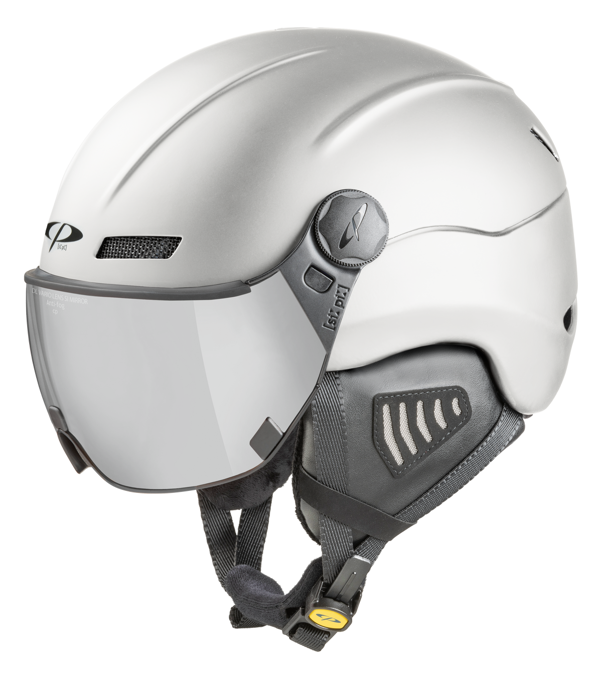 CP New Camurai Skihelm mit Visier in white - Photochromic