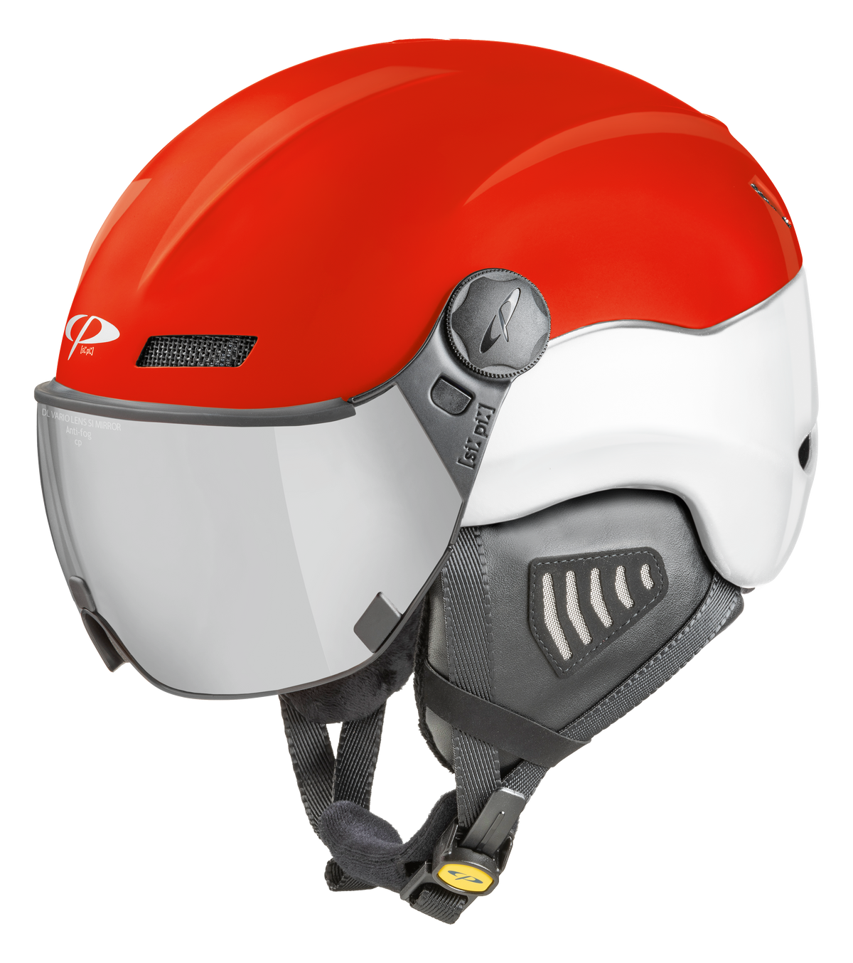 CP New Camurai Skihelm mit Visier in Red - Photochromic