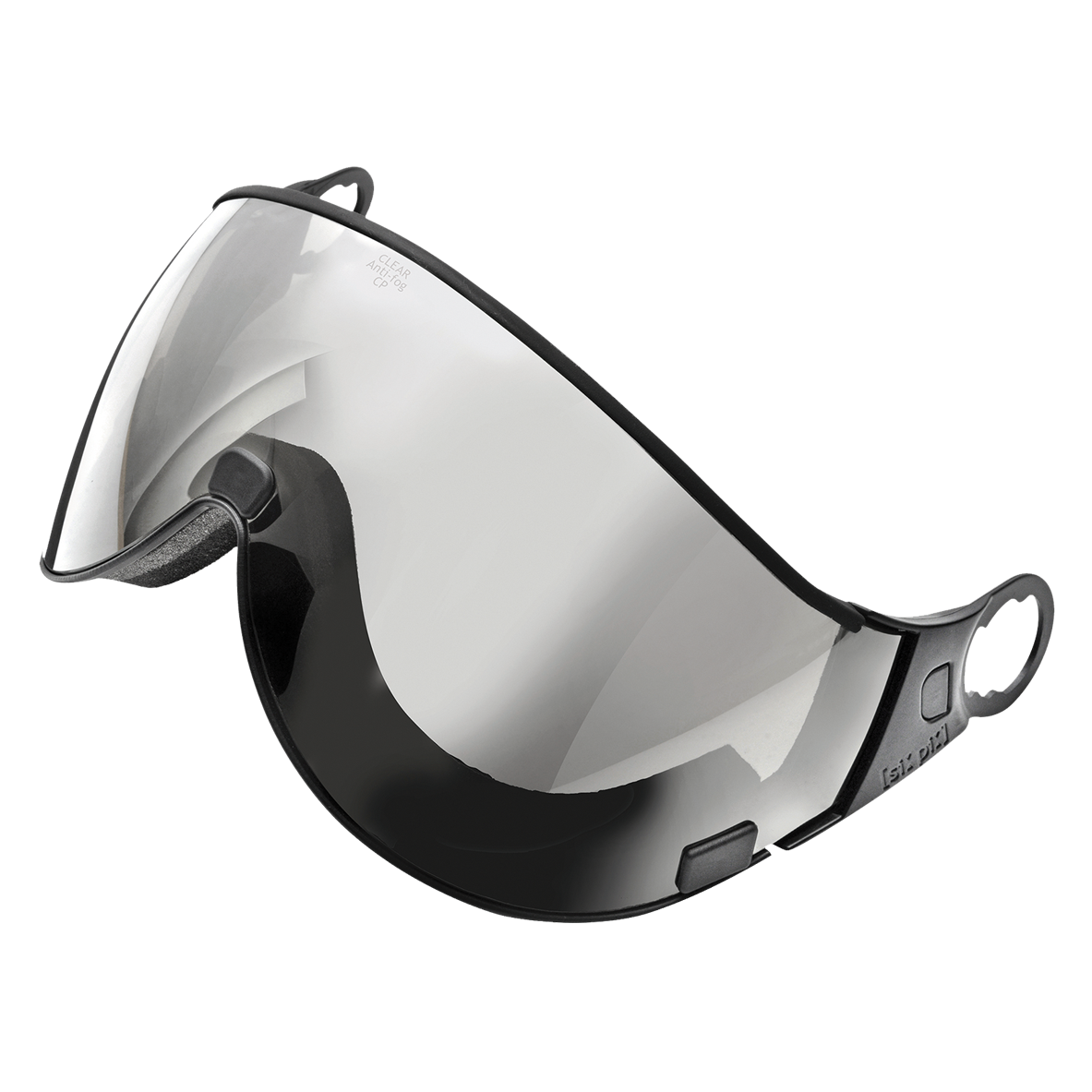 cp single lens visier - clear- black frame 1.6