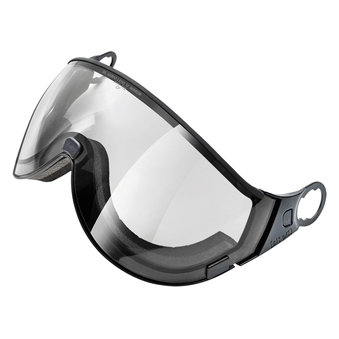 cp photochromic visier - silver mirror - black frame 1.6