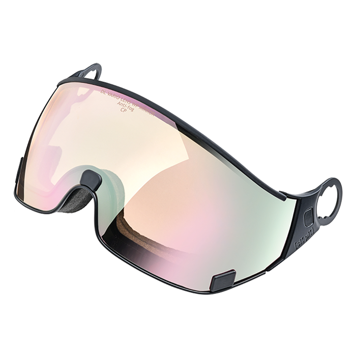 cp photochromic visier - pink mirror - black frame 